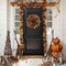 20 inch Thanksgiving Wreath Magnolia Leaves with Pine Needle Yellow Berry Wreath(Yellow Berry)3"D x 20"W x 20"H